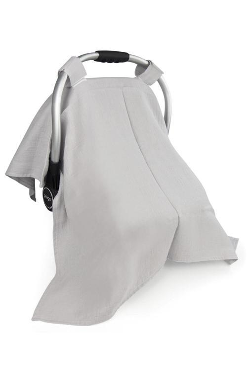 Bürümcük Ana Kucağı Örtüsü Ve Çok Amaçlı Battaniye Gri Art-809