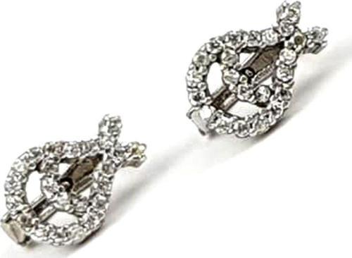 Lale figürlü gümüş minimal küpe