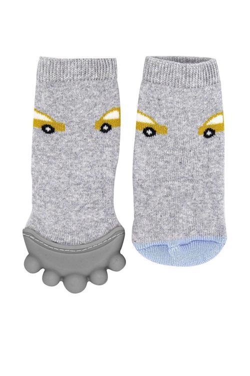 Diş Kaşıyıcılı Havlu Bebek Erkek Çorap (06/12Ay)Mavi