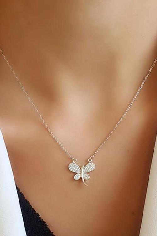 Sky Diamond taşlı 925 ayar gümüş yusufçuk kolye