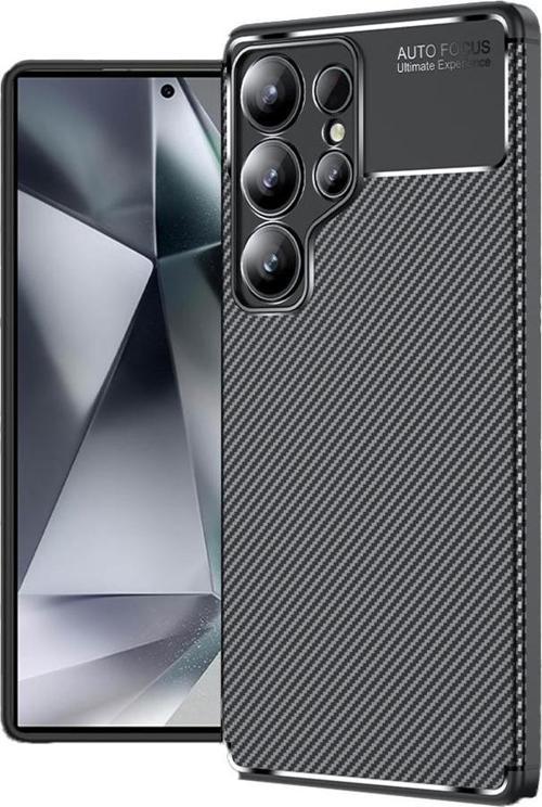 Samsung Galaxy S25 Ultra Kılıf Darbe Emici Uzun Ömürlü Parmak İzi Yapmaz Karbon Tasarım Negro Kılıf
