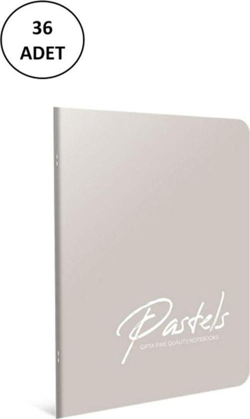 Gıpta A6 Pastels Tel Dikişli Plastik Kapak Defter 80 Yaprak Çizgili 36 Adet