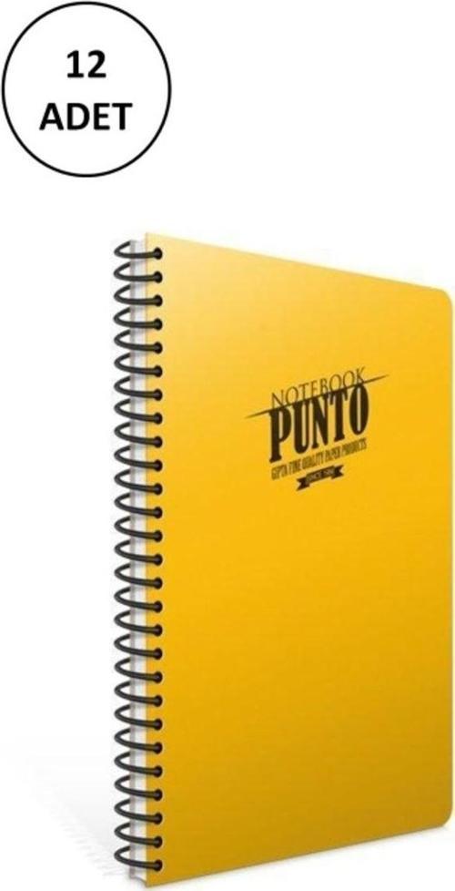 Gıpta Punto Spiralli Plastik Kapak Defter A5 100 Yp Çizgili