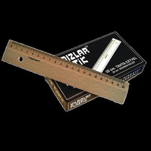 Standart Cetvel Tahta 20 Cm 90 24'Lü Paket / Yıldızlar