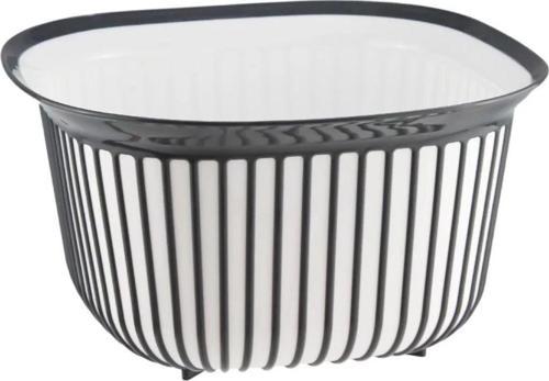 Linea Kare Çizgi Desenli Kase 4 Lt Royaleks-Bnm-3712