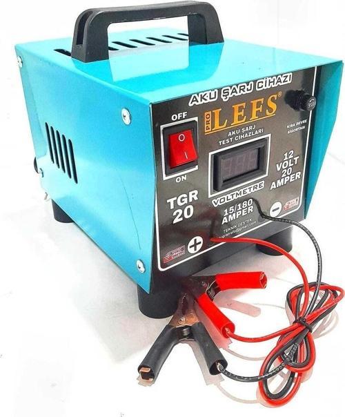 12 Volt 20 Amper Dijital Göstergeli Akü Şarj Cihazı Redresör 180 Ampere Kadar Şarj