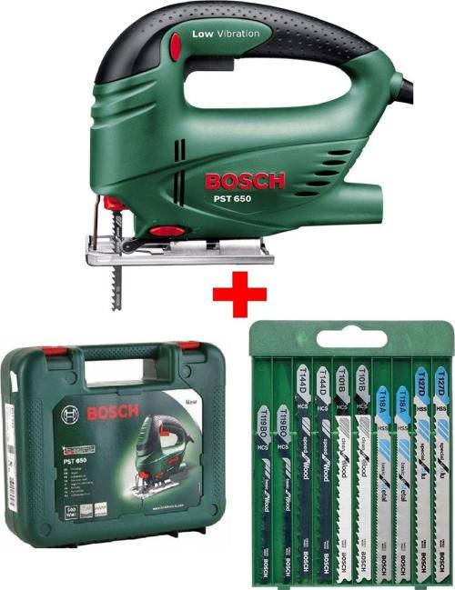 Dekupaj Testere Makinesı Dekopaj Testere + Bosch 10 Parça Metal Ahşap Karışık Testere Bıçağı