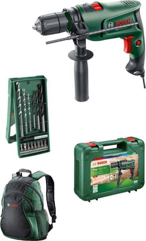 Easyımpact 600 13 Mm 600 Watt Darbeli Matkap Sırt Çantası 15 Parçalı Mini X-Line Seti