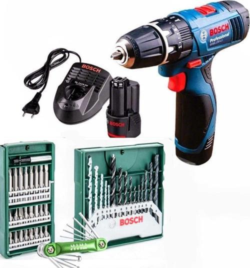 Profesyonel Gsb-120-Lı 12V Li-İon Akülü Vidalama , 41 Parça Uç Ve Allen Takımı