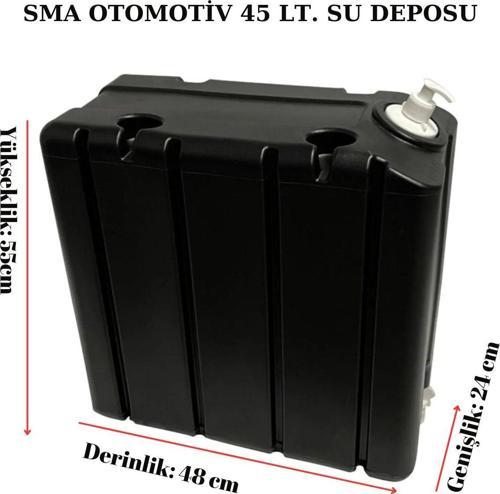 Karavan, Römork, Dorse, Bahçe, Piknik, Off-Road, Outdoor, Tekne, Yat, 45 Litre Plastik Su Deposu