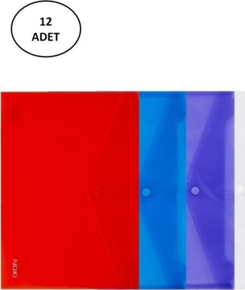 Noki Dosya Çıtçıtlı Dosya Evrak Zarfı A5 12 Adet