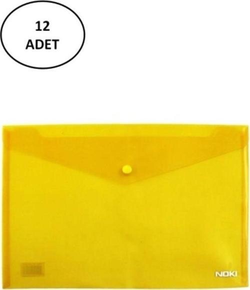 Noki Dosya Çıtçıtlı Evrak Zarfı Sarı 12 Adet