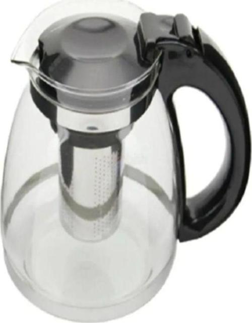 Çelik Süzgeçli Cam Çaycı Servis Demlik 1500 Ml Royaleks-7488