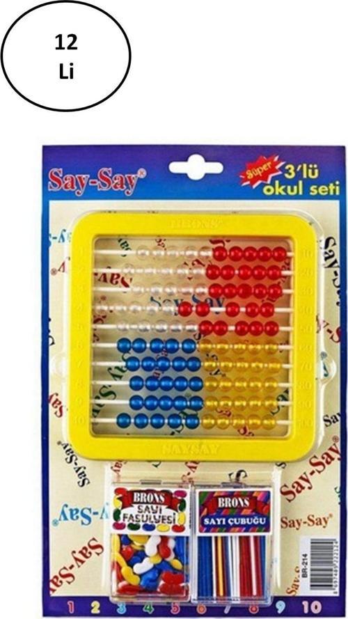 Brons 3'Lü Set Say Say Set Br-214 12'Li - Zht1056-5737