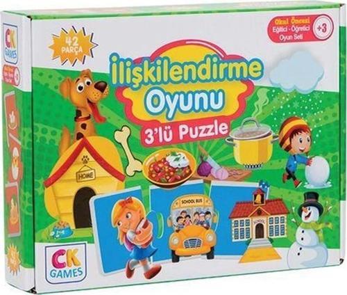 Eğitici Oyun İlişkilendirme Oyunu 42 Parça Puzzle
