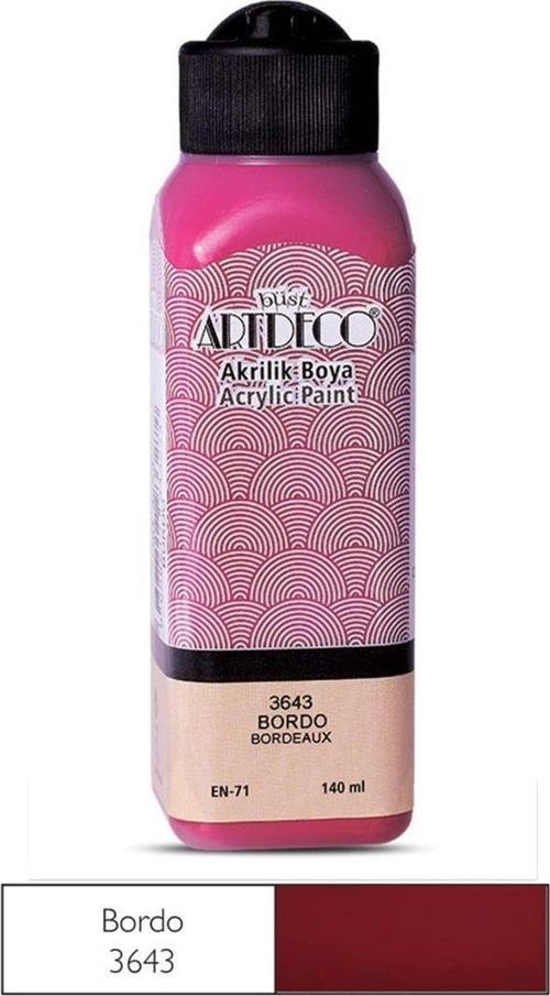 Artdeco Akrilik Boya 140 Ml Bordo