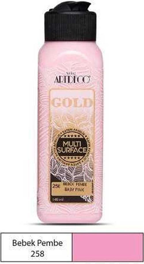 Artdeco Gold Akrilik Boya 140Ml Bebek Pembe 258