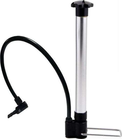 Ayaklıklı Metal Kasa Lastik Pompası Gri