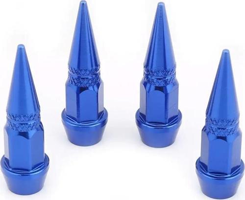 Metal Sivri Sibop Kapağı 4 Lü Set Mavi