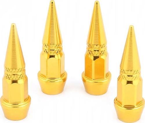 Metal Sivri Sibop Kapağı 4 Lü Set Sarı