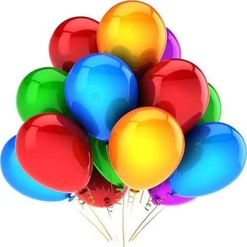Karışık Renkli Metalik Süsleme Ve Parti Balonu 12 Inch 40 Adet
