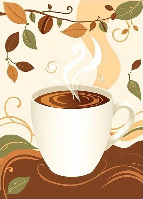 Kahve Fincanı Sanatı Dekoratif ahşap Tablo
