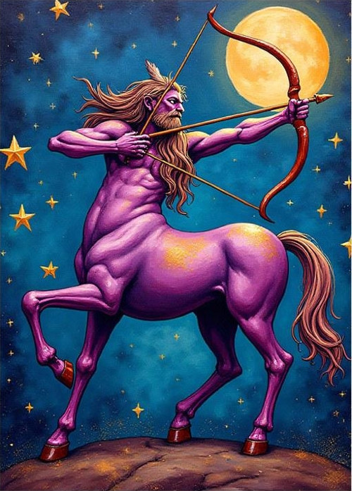Yay Burcu Centaur Dekoratif Mdf Tablo