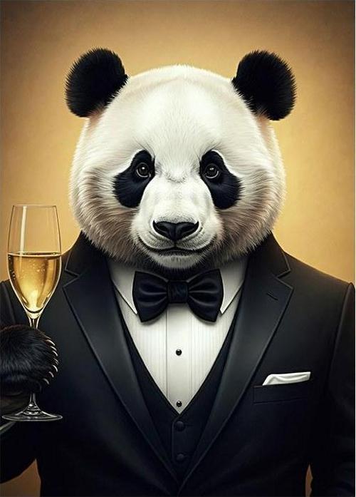 Smokinli Panda Tasarım Ahşap Tablo