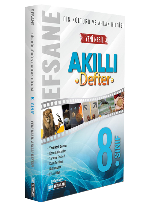 Ddy Yayınları 8.Sınıf Din Kültürü ve Ahlak Bilgisi Efsane Akıllı Defter