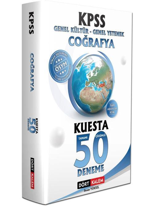 Dört Kalem Yayınları KPSS Coğrafya Kuesta 50 Deneme