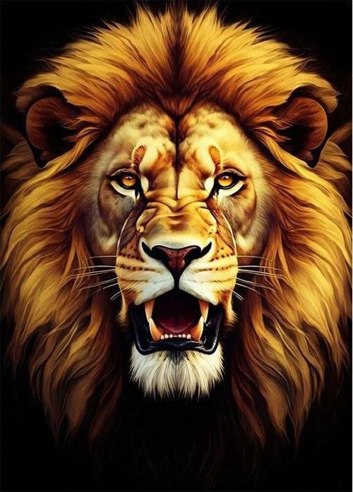 Kükreyen Aslan Tasarım Ahşap Tablo