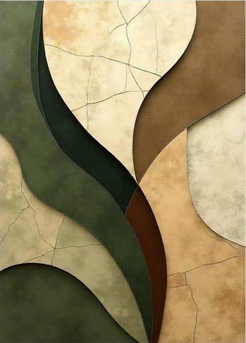 Sanatla Sarmalanmış Çizgi Hediyelik Mdf Tablo