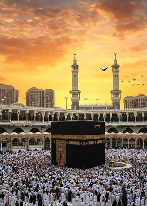 Kutsal Mekanın Güzelliği Kabe Mdf poster