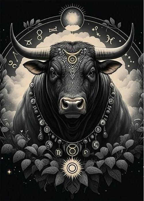 Güçlü Boğa Sembolü Mdf poster