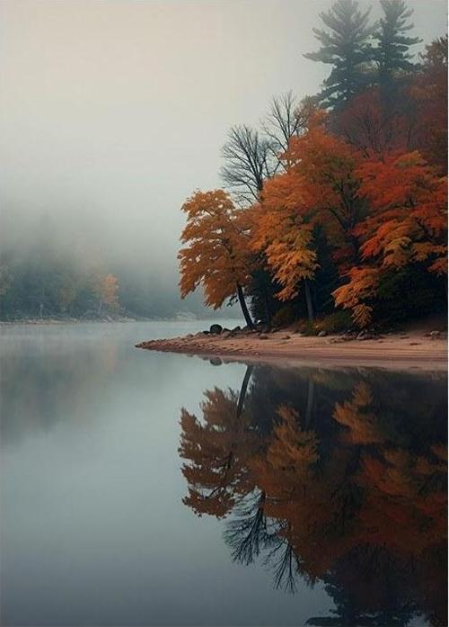 Sisli Göl Ve Huzur Dekoratif ahşap Tablo