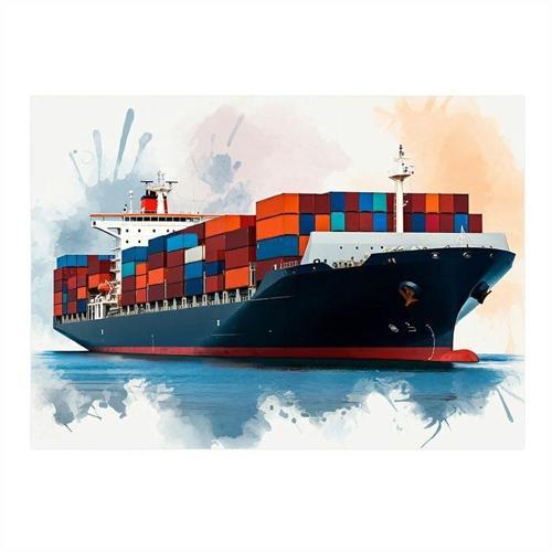 Yük Gemisi Seyir Hediyelik Mdf Tablo 50cmX 70cm