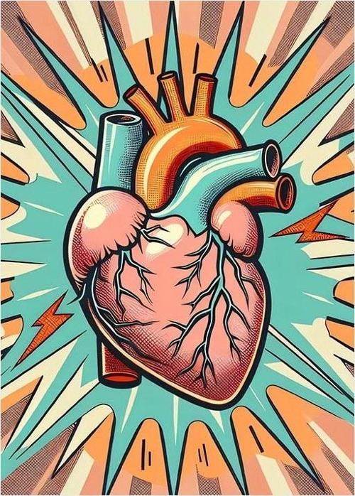 Kalbin Güçlü Ritmi Art Mdf Poster