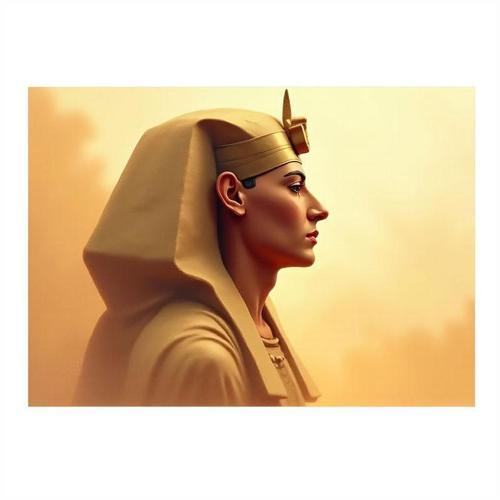 Antik Mısır Kraliçesi Figürü Hediyelik Mdf Tablo 35cm X50cm