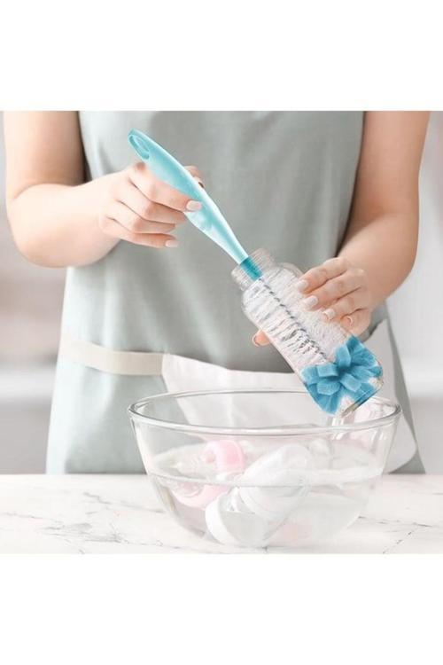 Süngerli Biberon Fırçası Mint