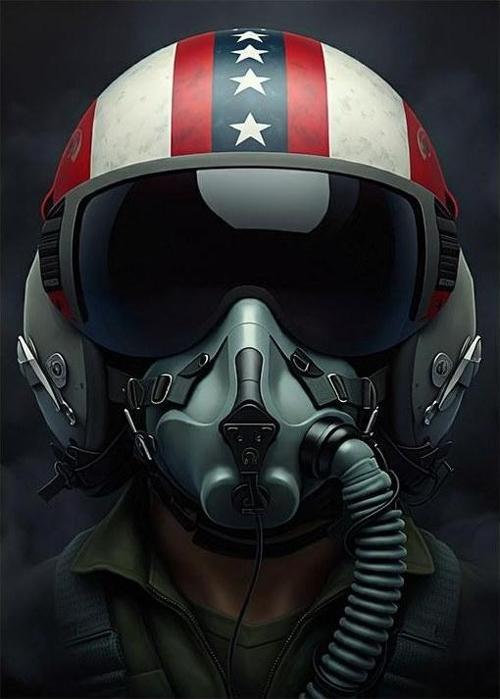 Pilot Kaskı Çizimi Dekoratif Mdf Tablo