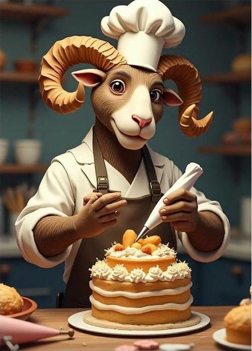 Pastacı Koç Şef Model Ahşap Tablo