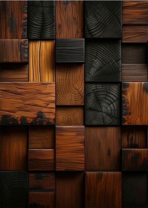Ahşap Doku Deseni Model Mdf tablo
