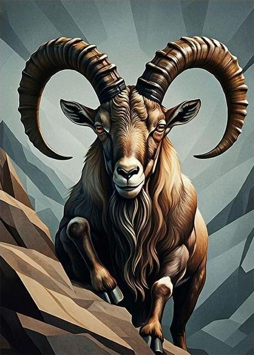 Koç Portresi Çizimi Hediyelik Ahşap Tablo