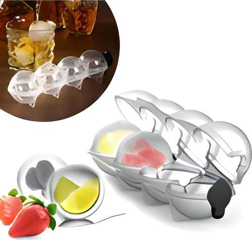 4 Lü Pratik Küre Buz Kalıbı Top Sunum Buzu