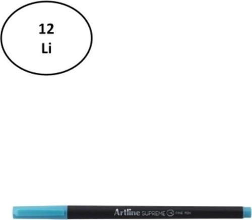 Artline Supreme 0.4Mm Fine Keçe Uçlu Kalem Mavi 12'Li