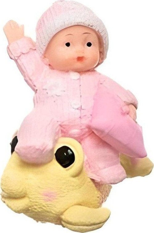 Decotown Hediyelik Sevimli Pembe Bebek Biblo Polyester Süs Eşyası