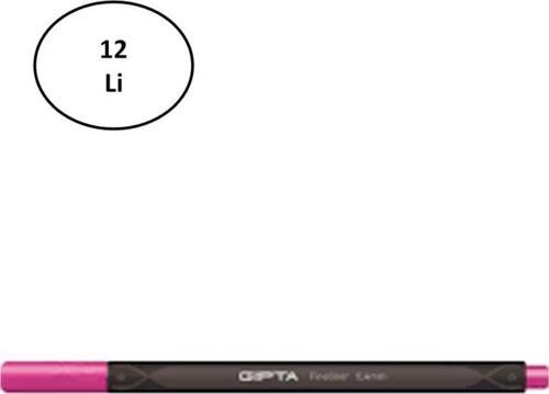 Fineliner Keçe Uç Kalem 0,4 Mm Üçgen Pembe 12'Li