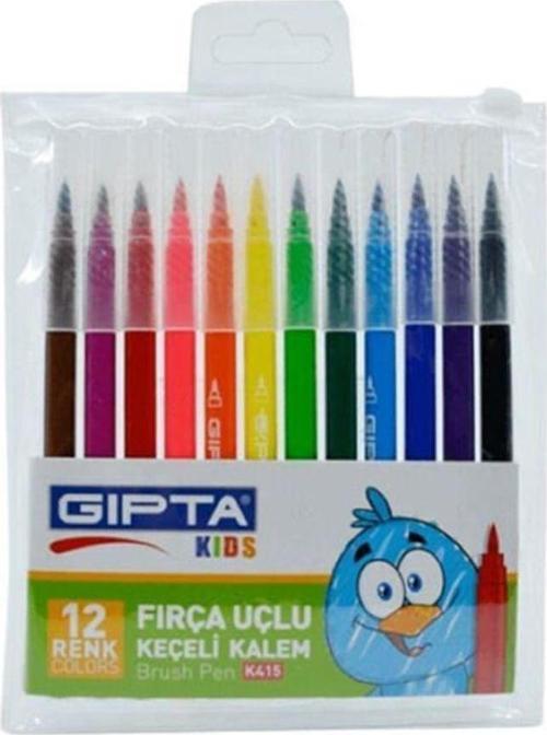 K4151 12 Li Fırça Uçlu Keçeli Kalem