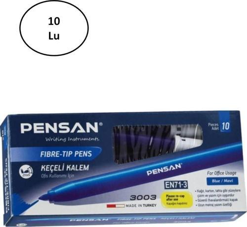 Keçeli Kalem 3003 Ofis Tipi Mavi 10'Lu