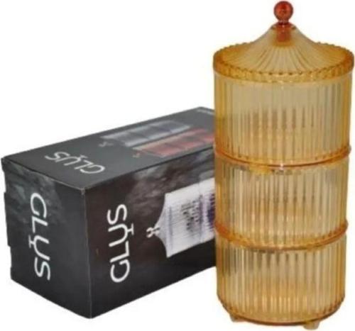 Lanus 3 Parça Small Küçük Drajelik Şekerlik Royaleks-Emn3448